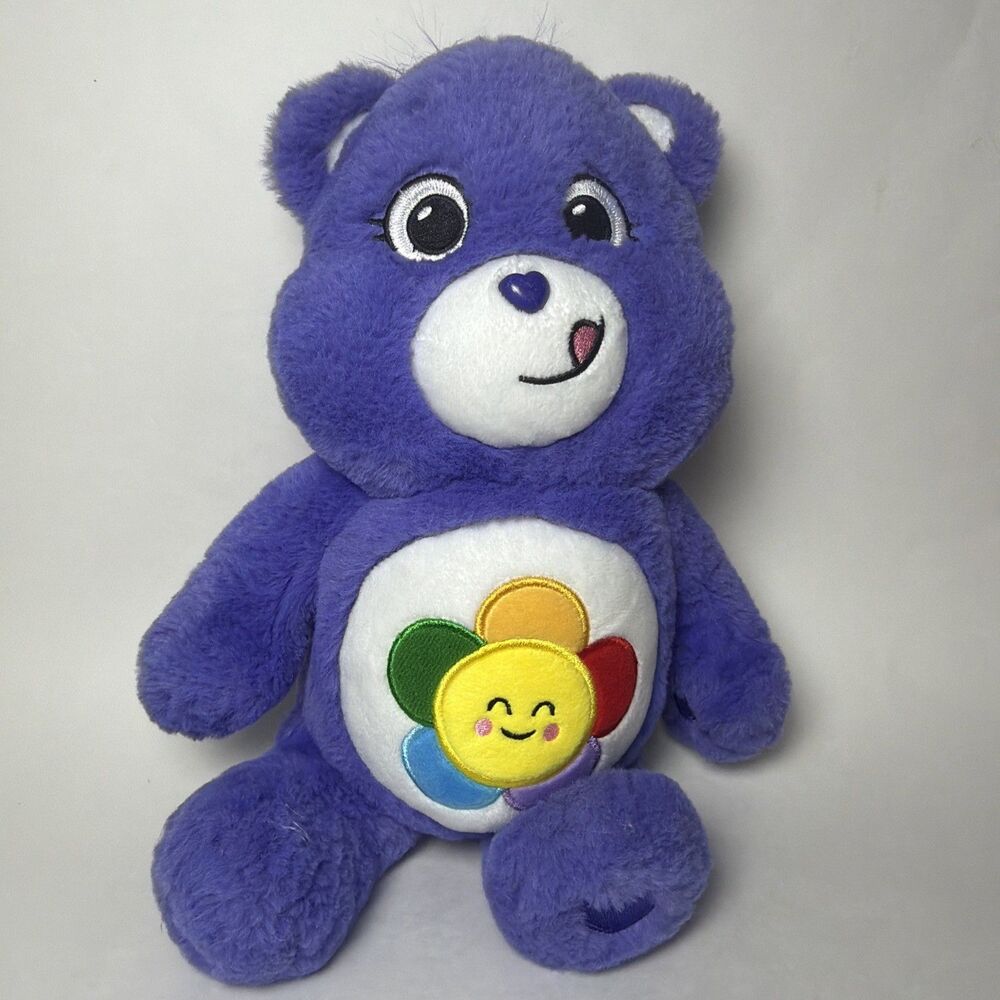 Care Bears Unlock The Magic Harmony 12” Plush Purple Bear  2021 Soft Stuffed Toy